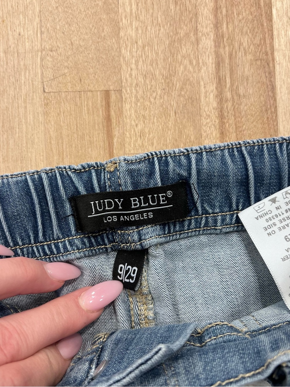 Judy Blue Pull on Jogger Jeans Women Size 9/29 High Waist blue JB88496 - Picture 5 of 9